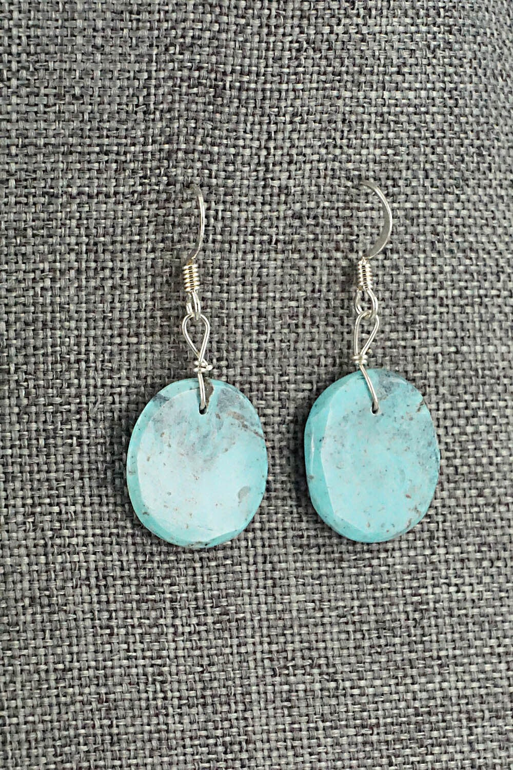 Turquoise & Sterling Silver Earrings - Joe Garcia