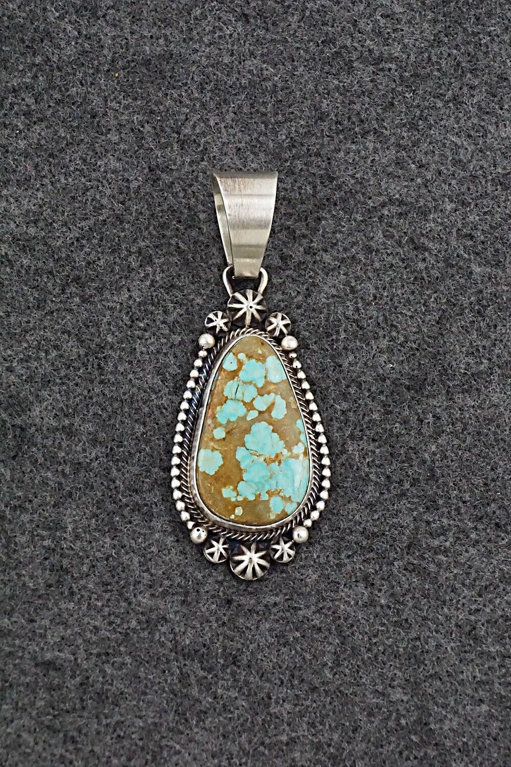 Turquoise & Sterling Silver Pendant - Daniel Benally