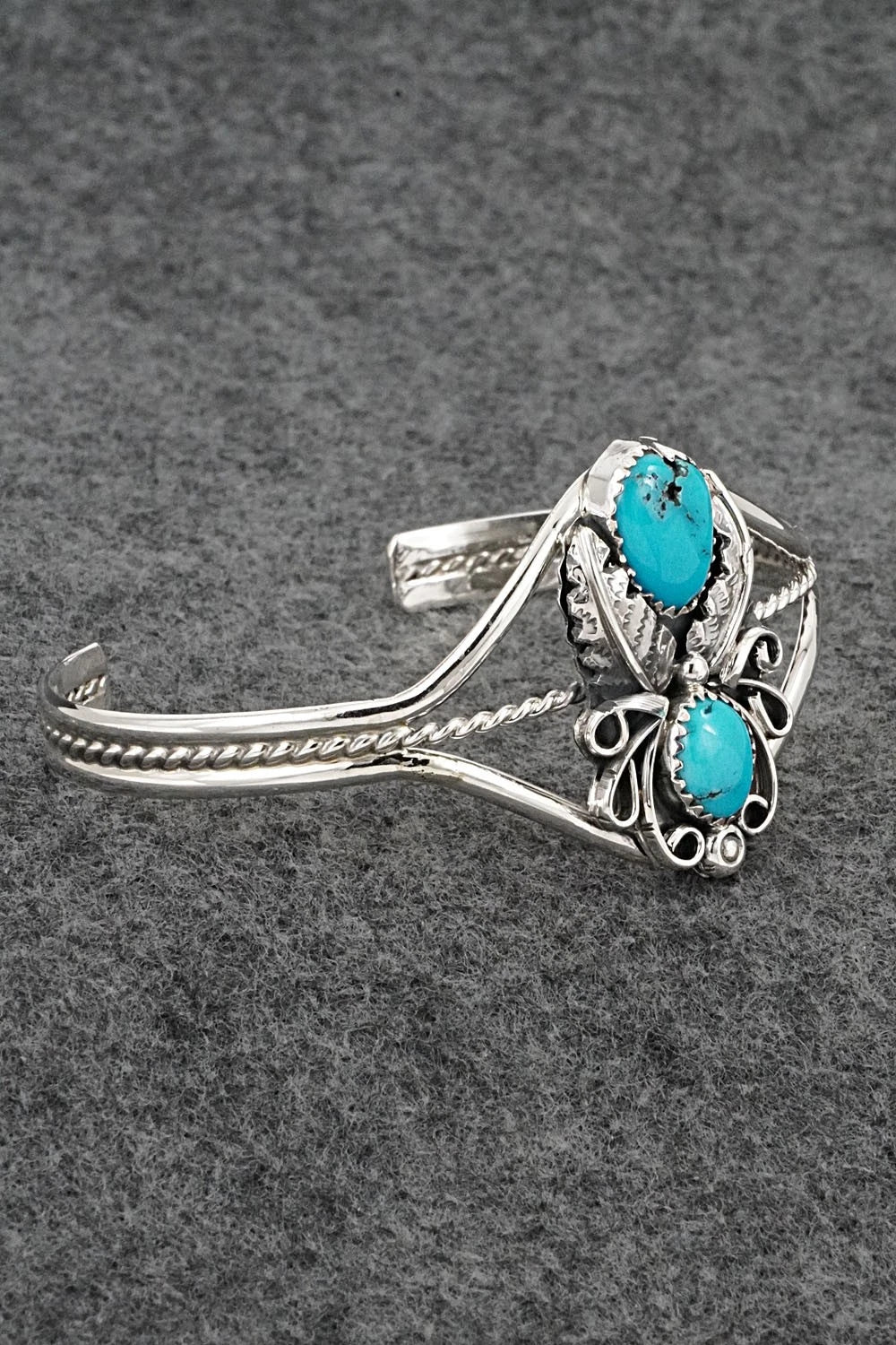 Turquoise & Sterling Silver Bracelet - Harry B. Yazzie