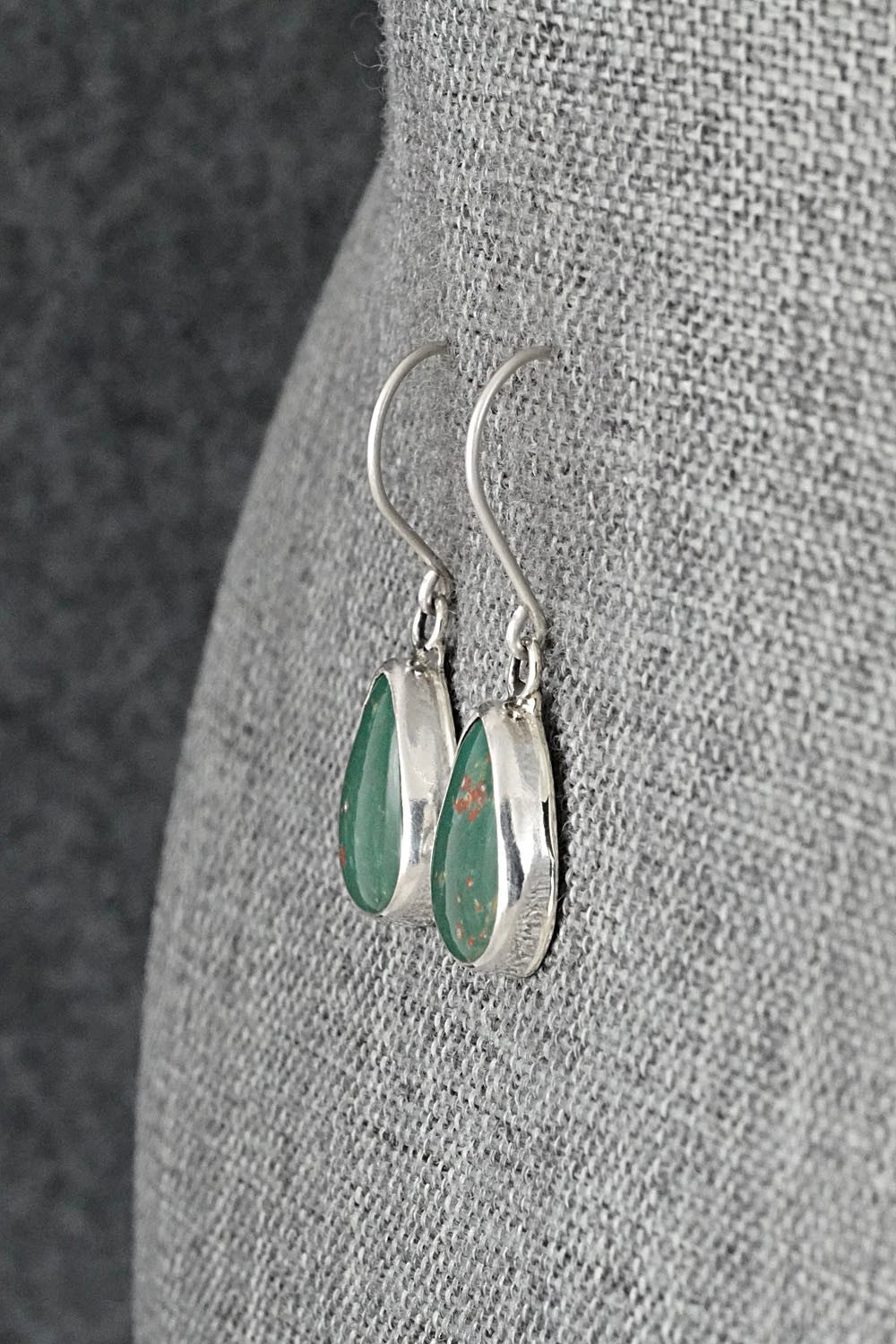 Turquoise & Sterling Silver Earrings - Rosemary Saunders