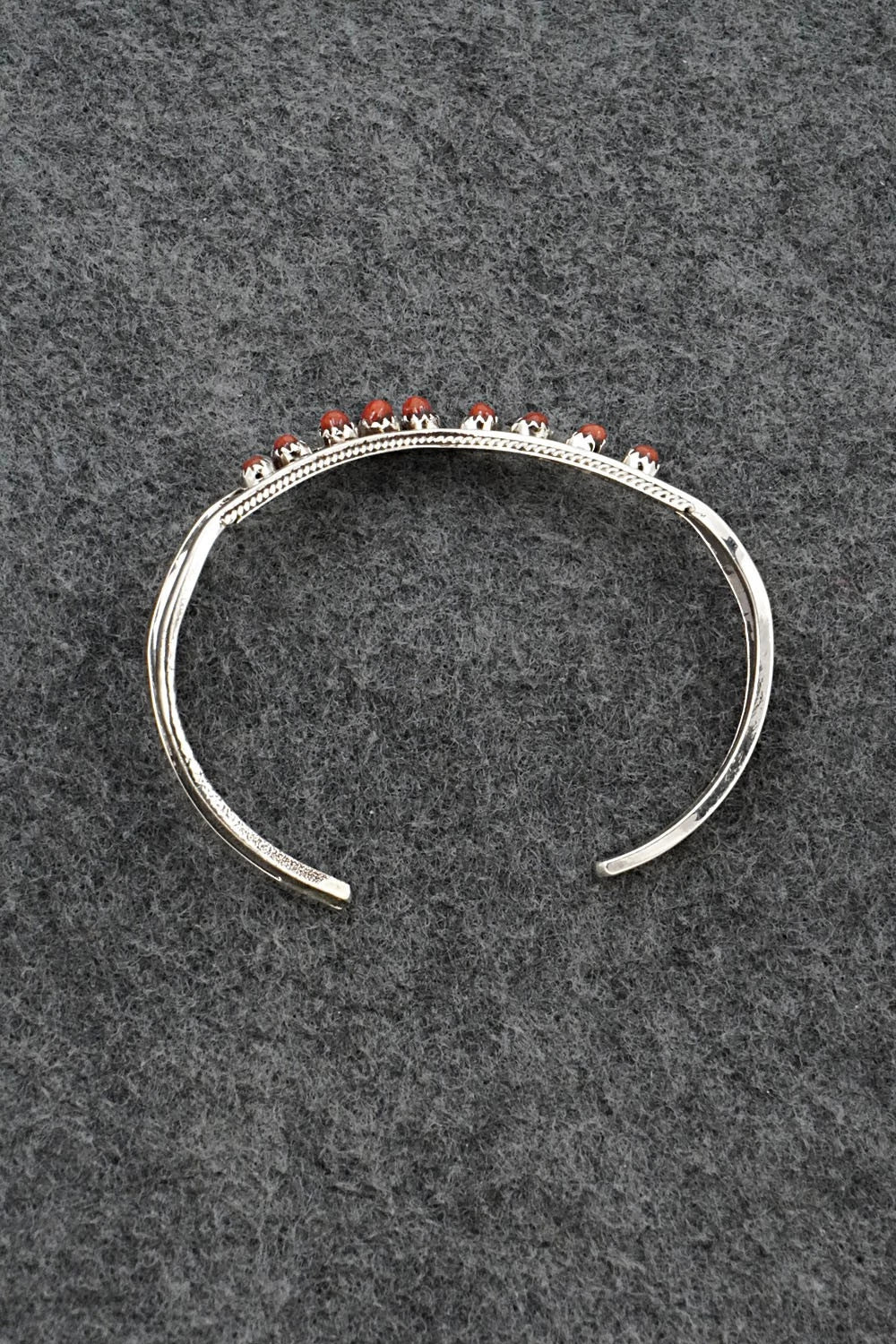 Coral & Sterling Silver Bracelet - Susie Livingston