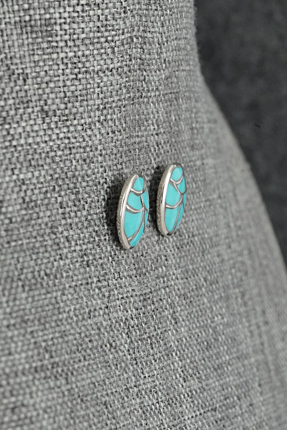 Turquoise & Sterling Silver Earrings - Orena Leekya