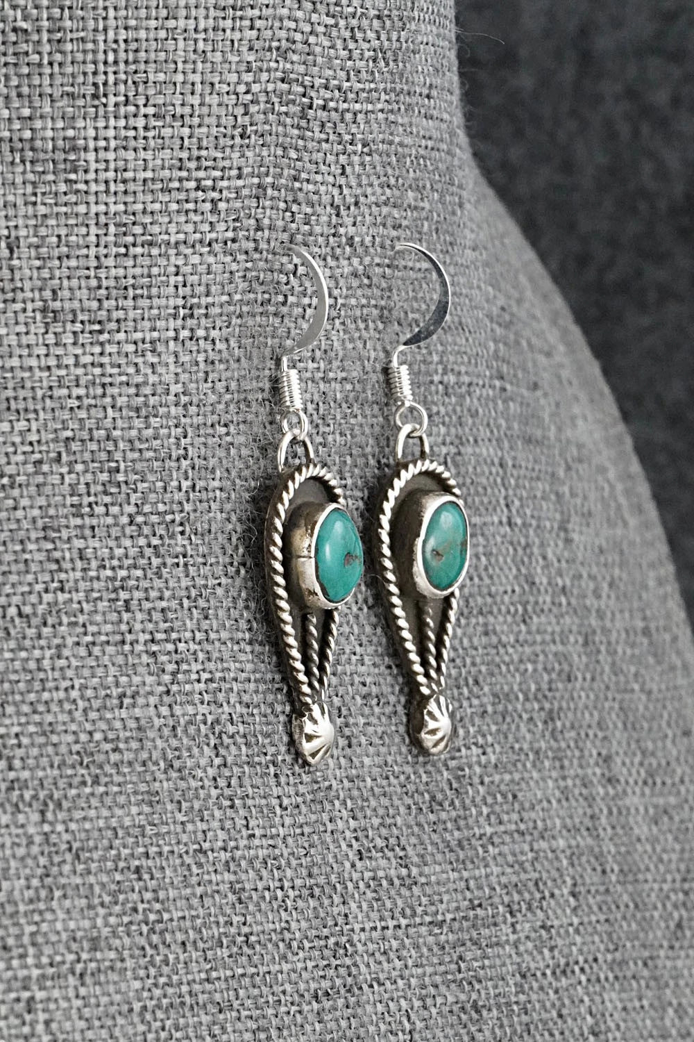 Turquoise & Sterling Silver Squash Blossom Set - Priscilla Reeder