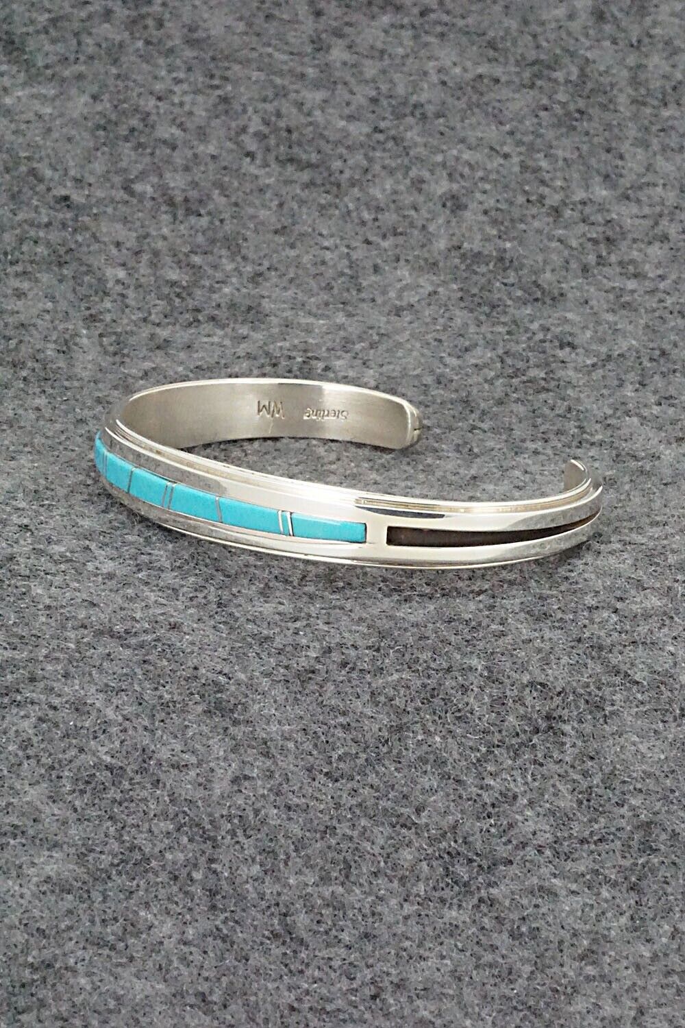 Turquoise & Sterling Silver Bracelet - Wilbert Muskett
