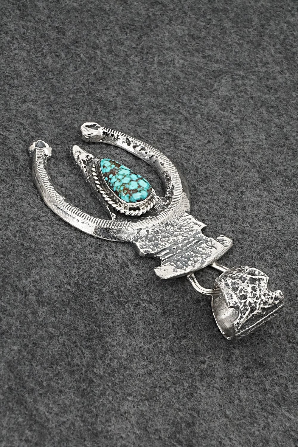 Turquoise & Sterling Silver Pendant - Delbert Arviso