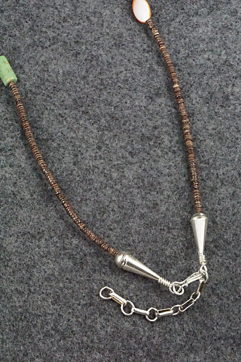Multi Stone and Sterling Silver Necklace - Helen Tsosie