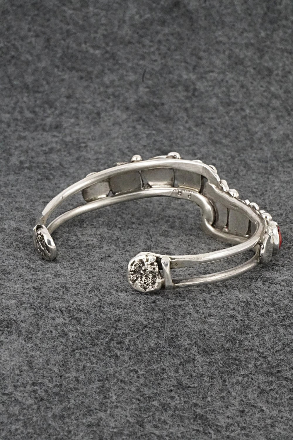 Coral & Sterling Silver Bracelet - Priscilla Reeder