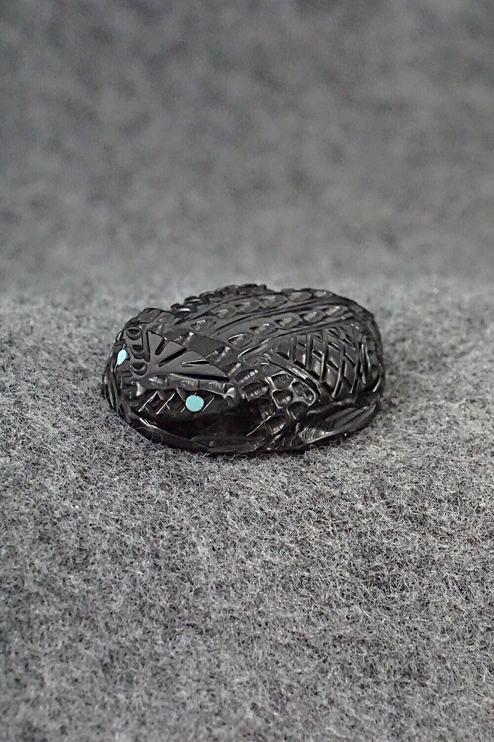 Horned Toad Zuni Fetish Carving - Jensen Charlie