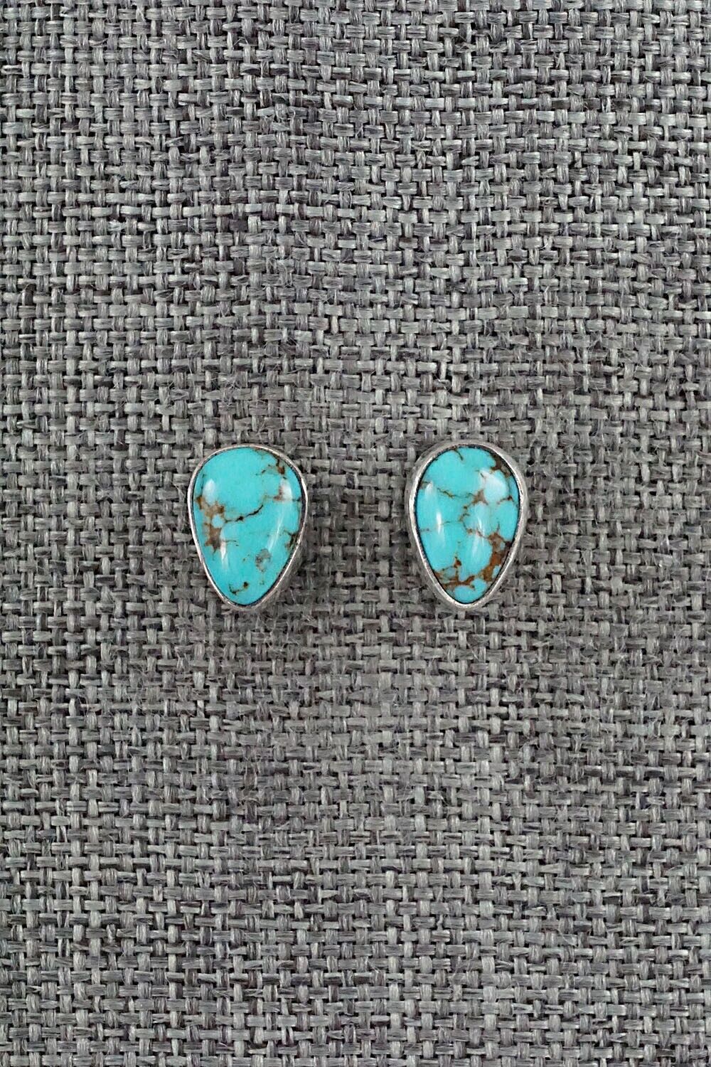 Turquoise & Sterling Silver Earrings - Marco Begaye