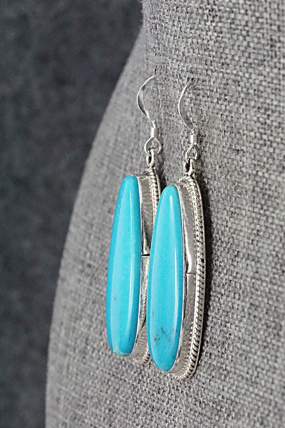 Turquoise and Sterling Silver Earrings - Sharon McCarthy