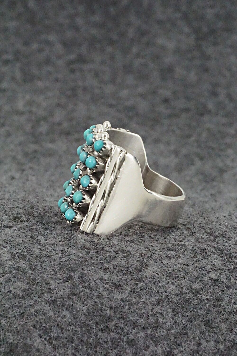 Turquoise & Sterling Silver Ring - Stephen Haloo - Size 7