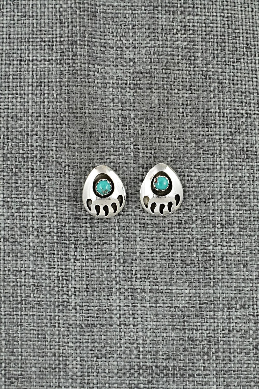 Turquoise & Sterling Silver Earrings - Sandra Parker