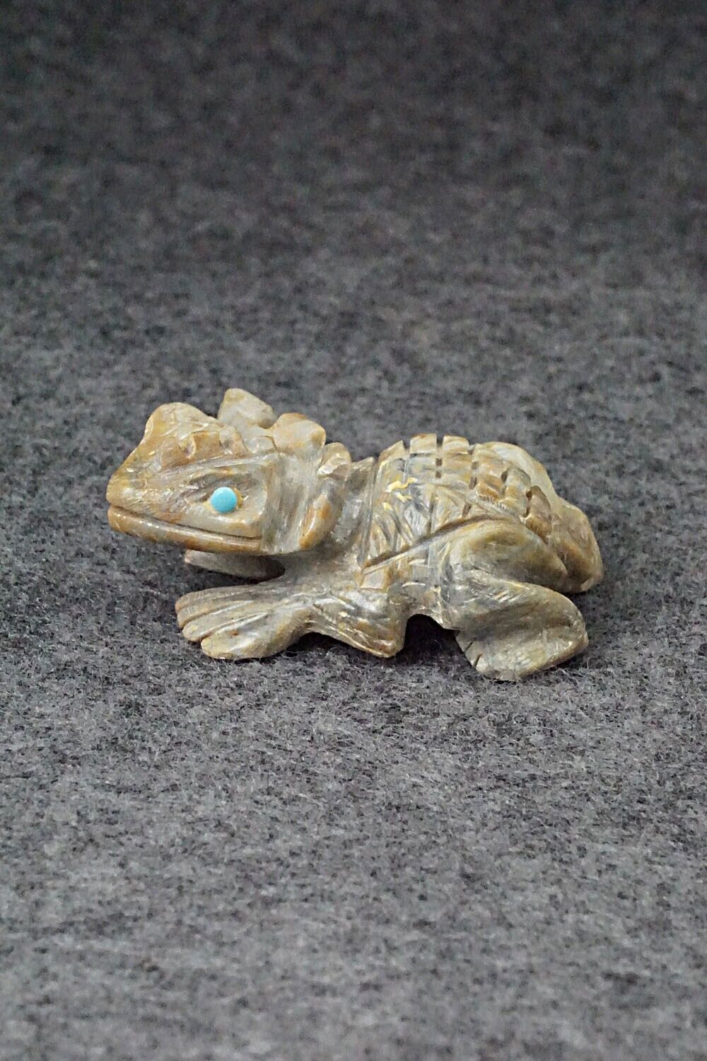 Horned Toad Zuni Fetish Carving - Dana Malani