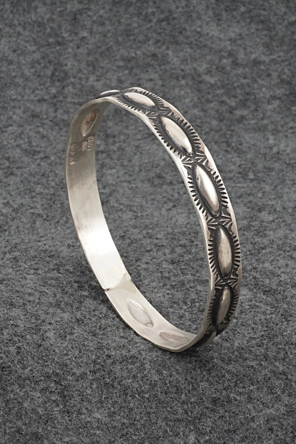 Sterling Silver Bangle Bracelet - Elvira Bill