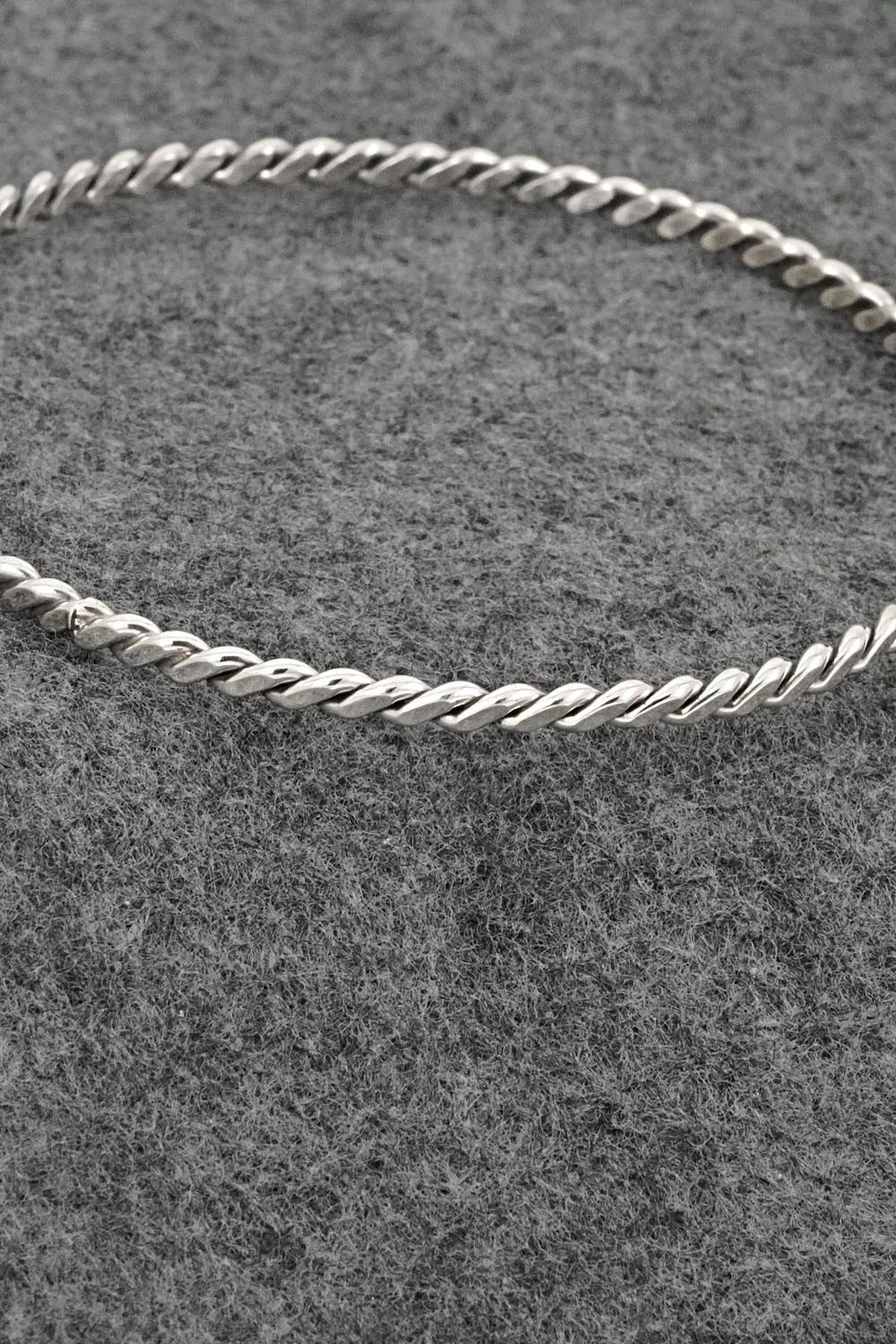 Sterling Silver Bangle Bracelet - Elaine Tahe