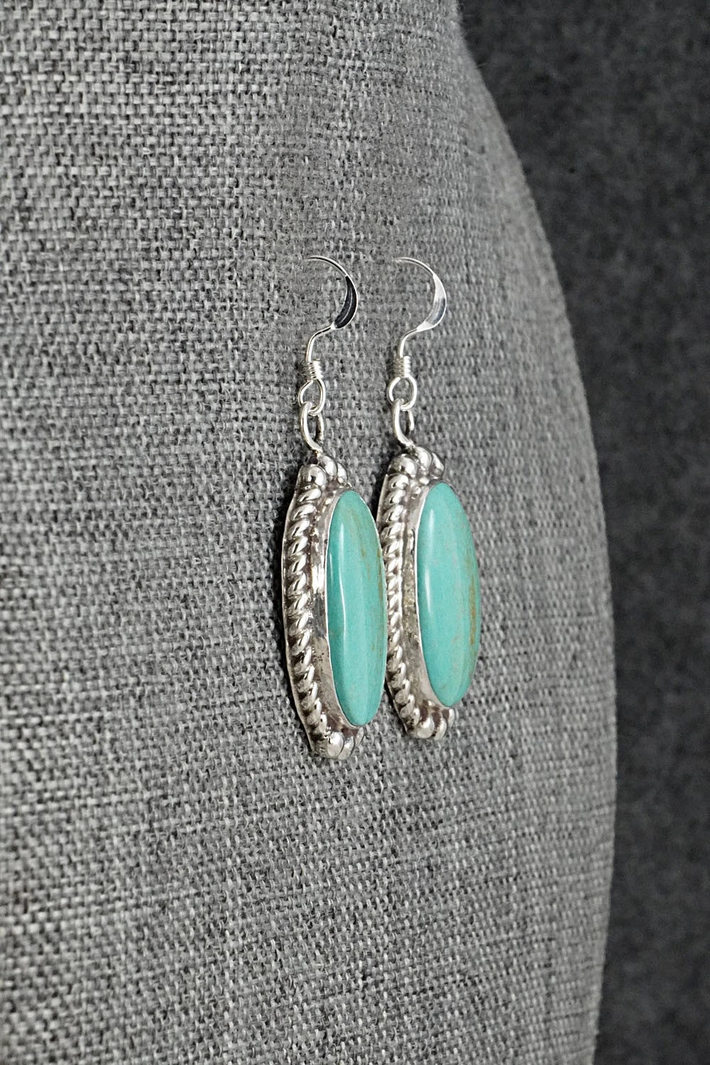 Turquoise & Sterling Silver Earrings - Antwone Brown