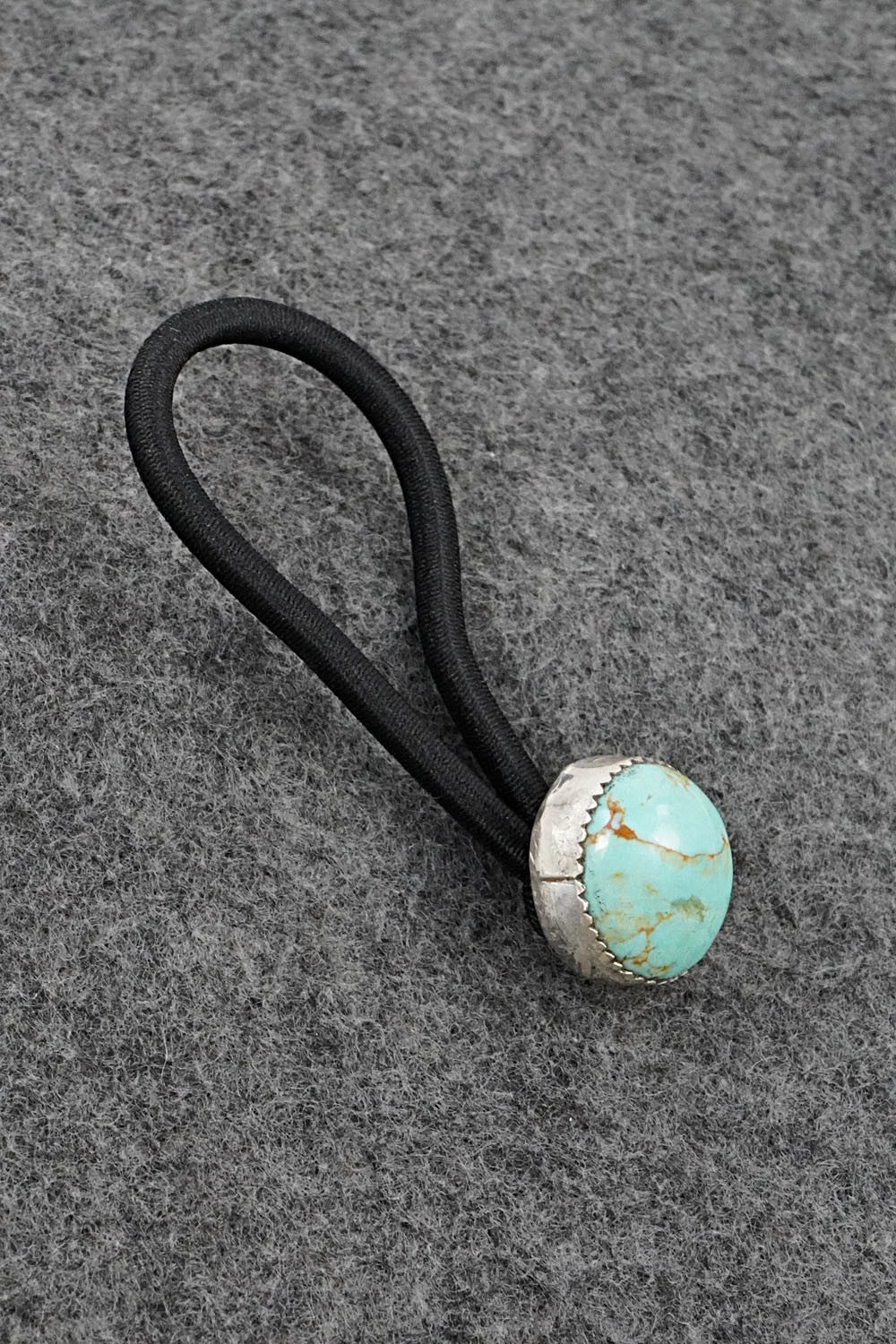 Turquoise & Sterling Silver Hair Tie - Jolene Begay