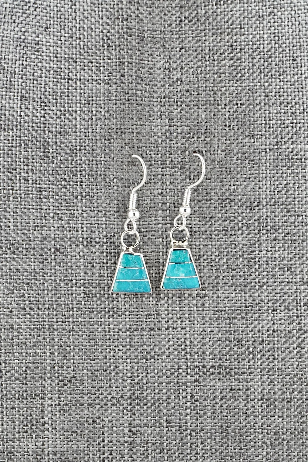 Turquoise and Sterling Silver Earrings - Michelle Haloo