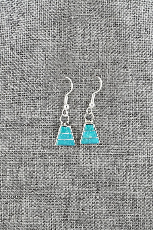 Turquoise and Sterling Silver Earrings - Michelle Haloo