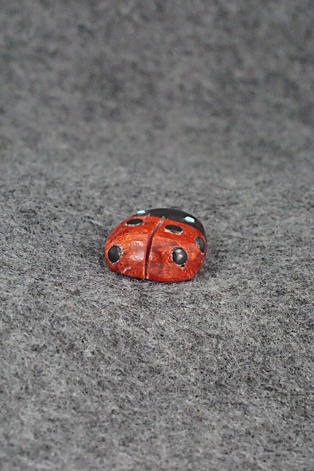 Ladybug Zuni Fetish Carving - Reynold Lunasee