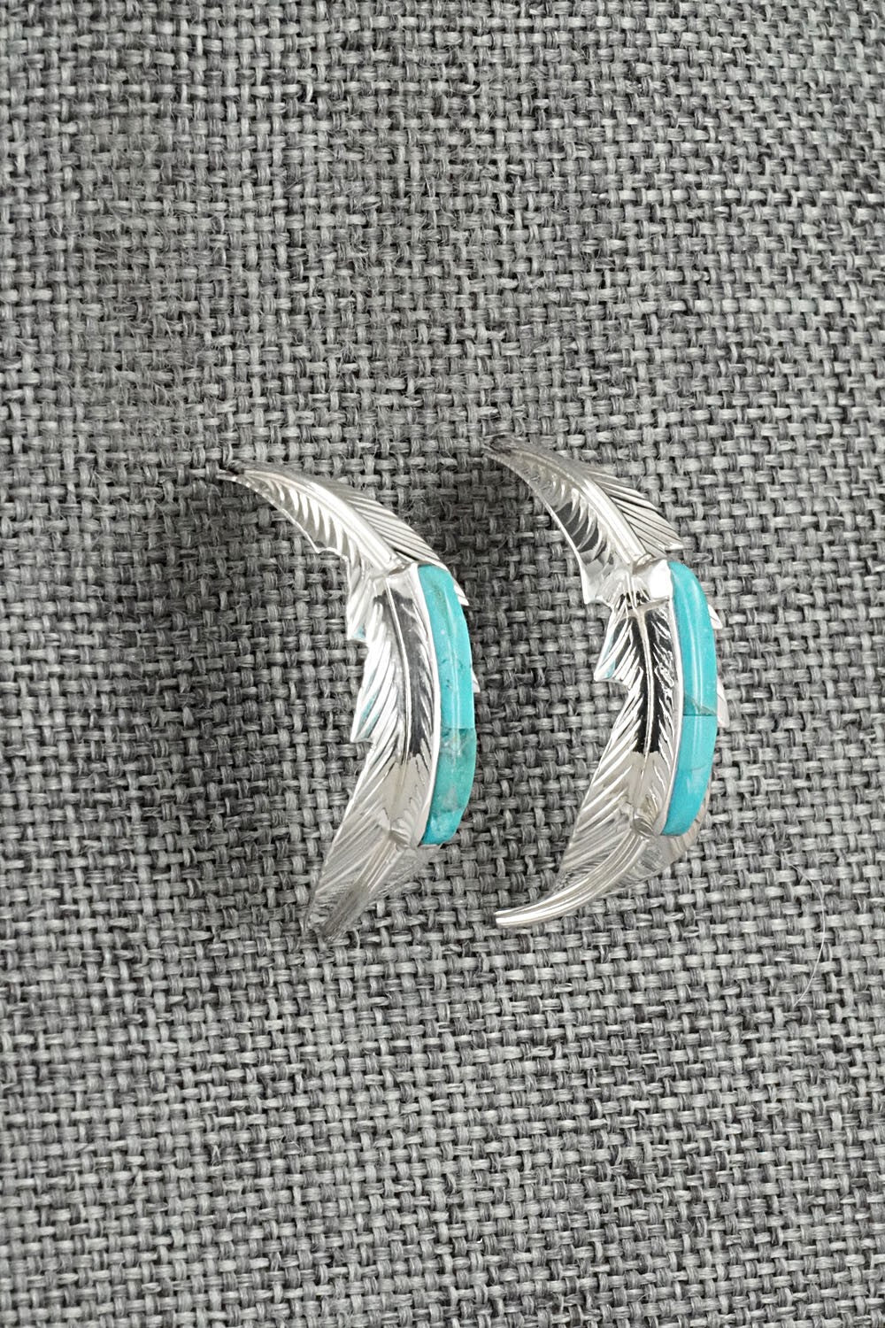 Turquoise & Sterling Silver Earrings - Alan Barney