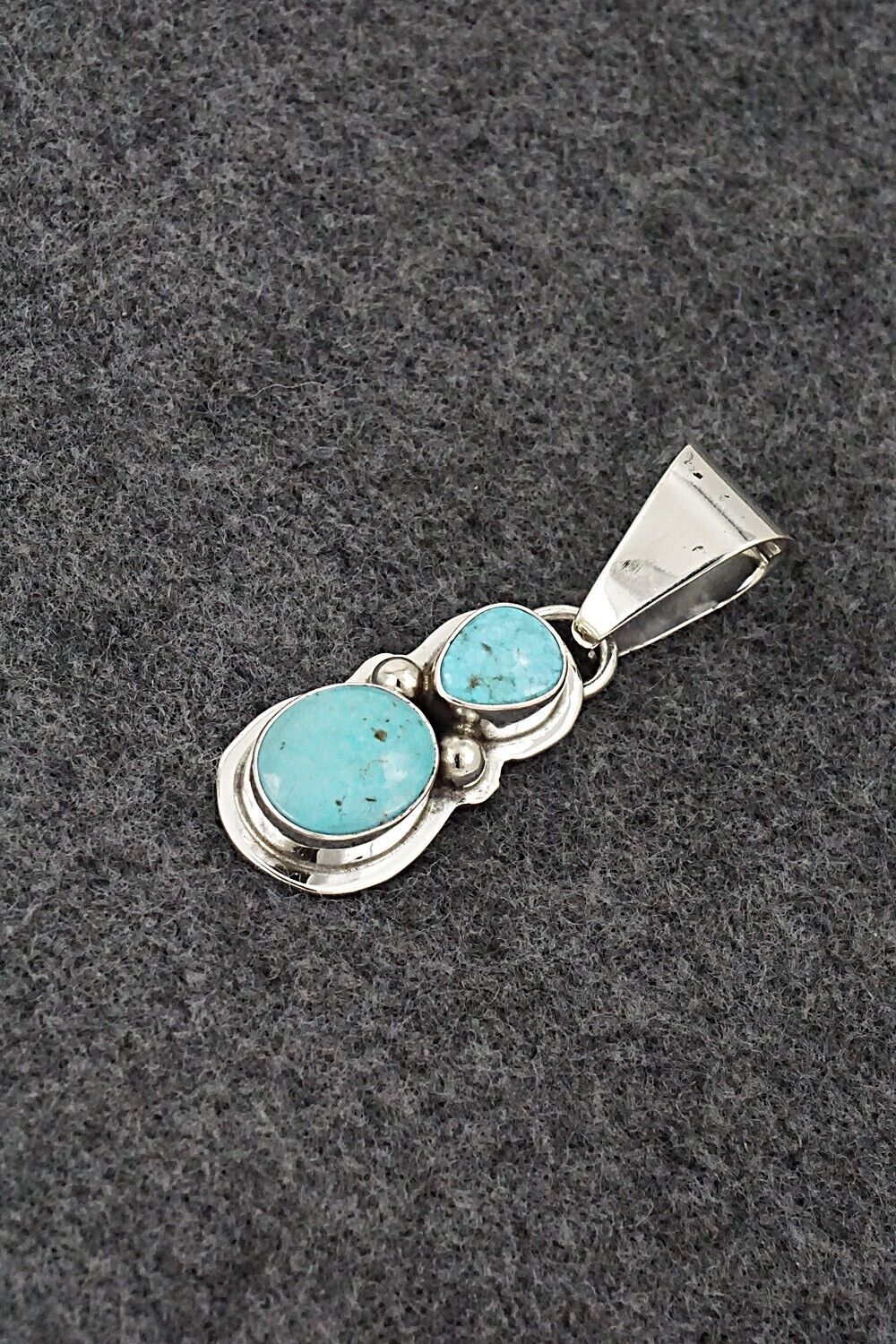 Turquoise & Sterling Silver Pendant - Kathleen Livingston