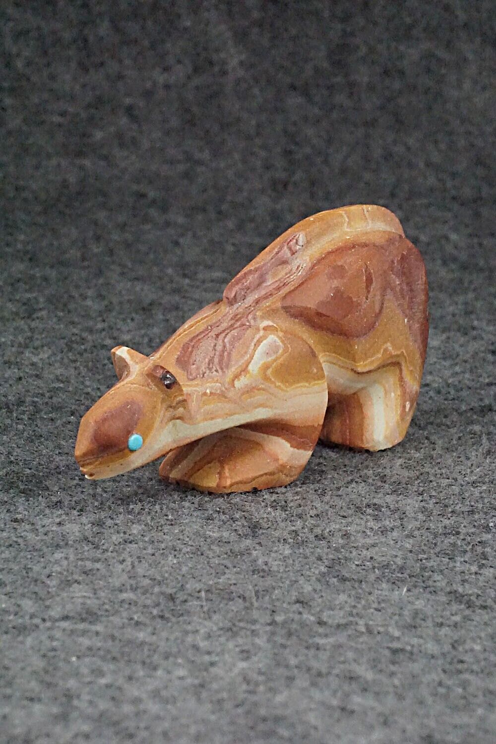 Mountain Lion Zuni Fetish Carving - Ronnie Lunasee