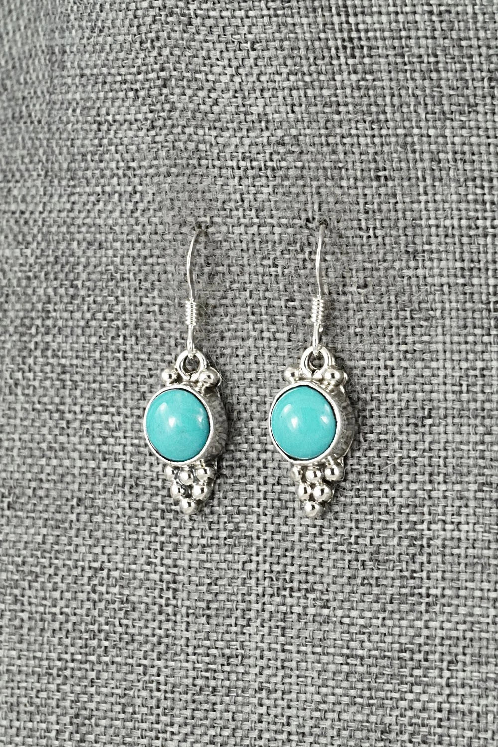 Turquoise & Sterling Silver Earrings - Isabell Yazzie