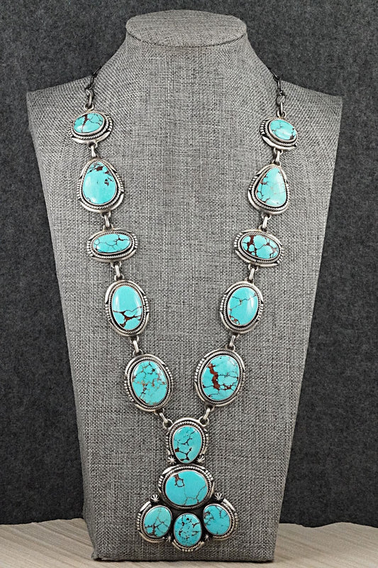 Turquoise & Sterling Silver Necklace Set - Paul Livingston