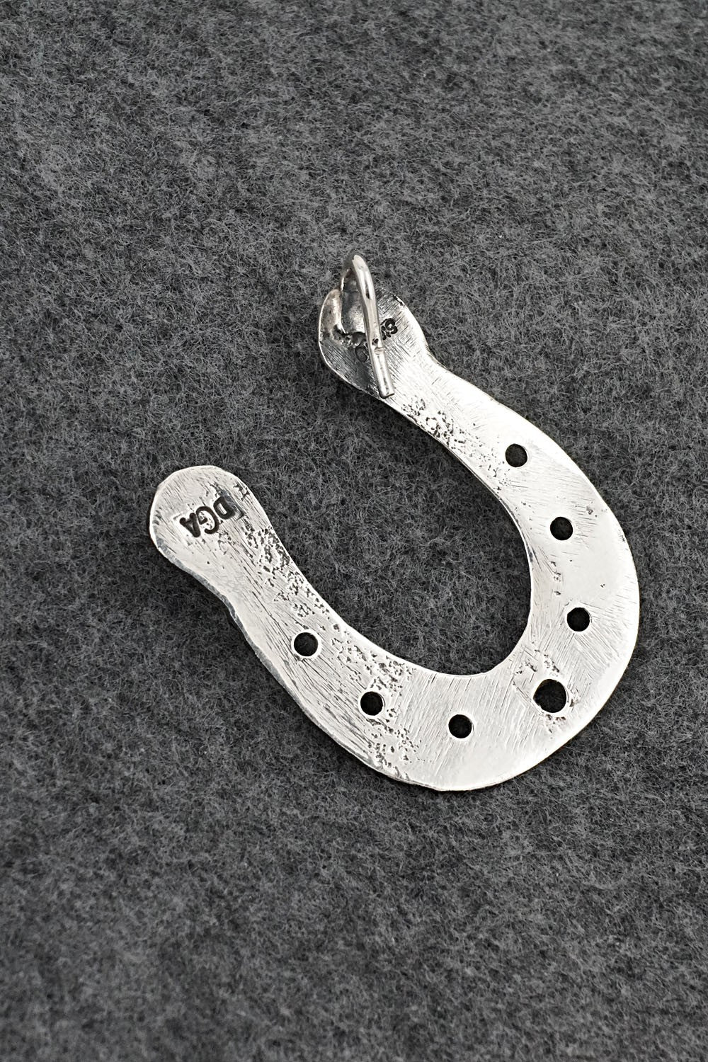 Pink Conch & Sterling Silver Pendant - Darius Arviso