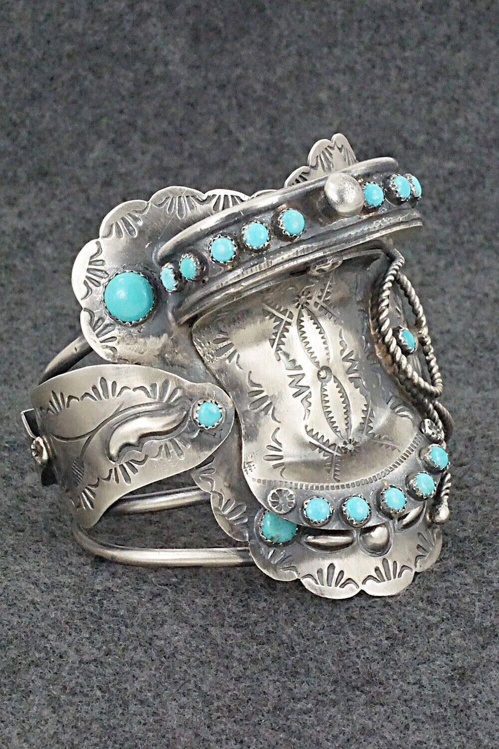 Turquoise & Sterling Silver Bracelet - Tim Yazzie