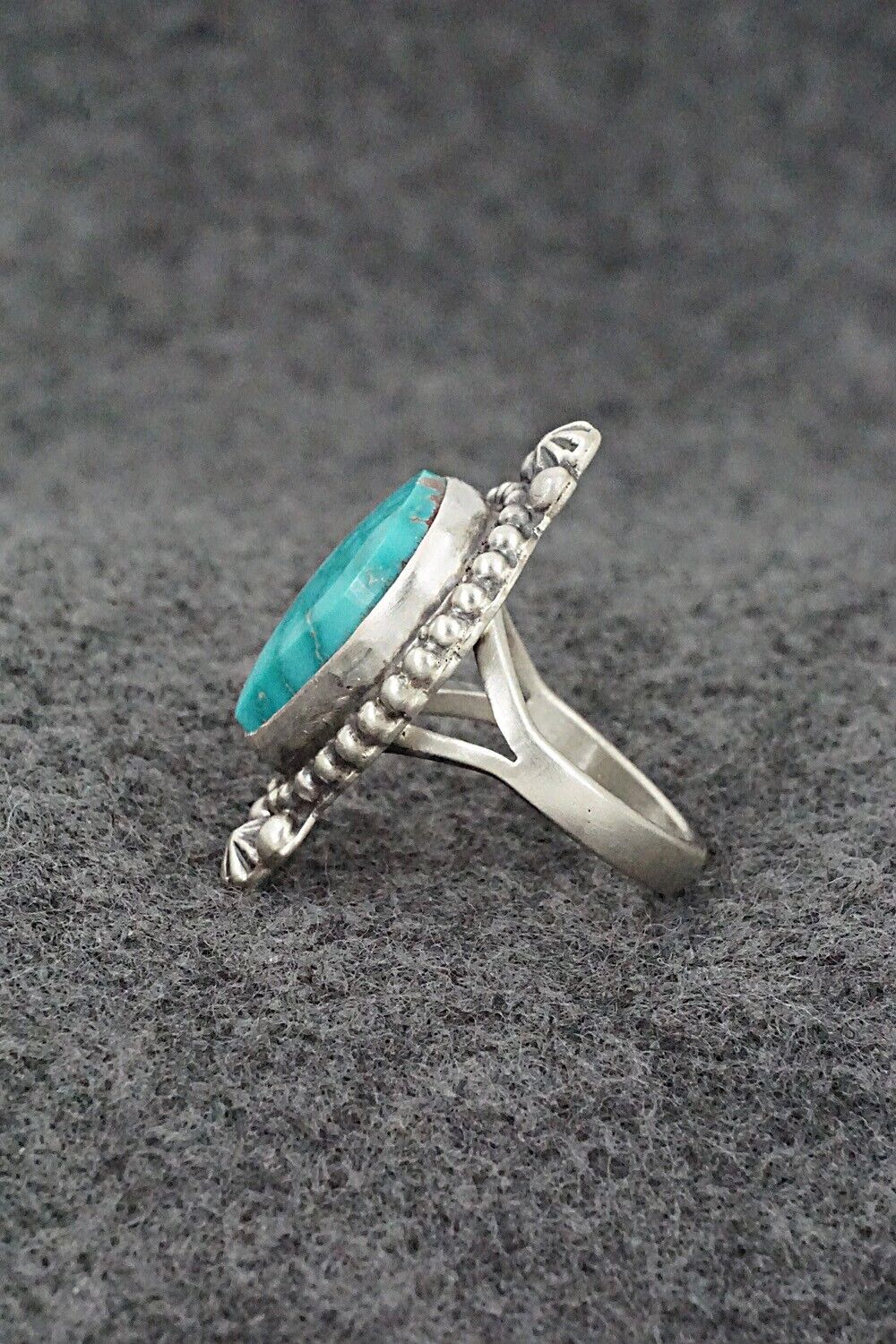 Turquoise & Sterling Silver Ring - Randy Boyd - Size 6.5