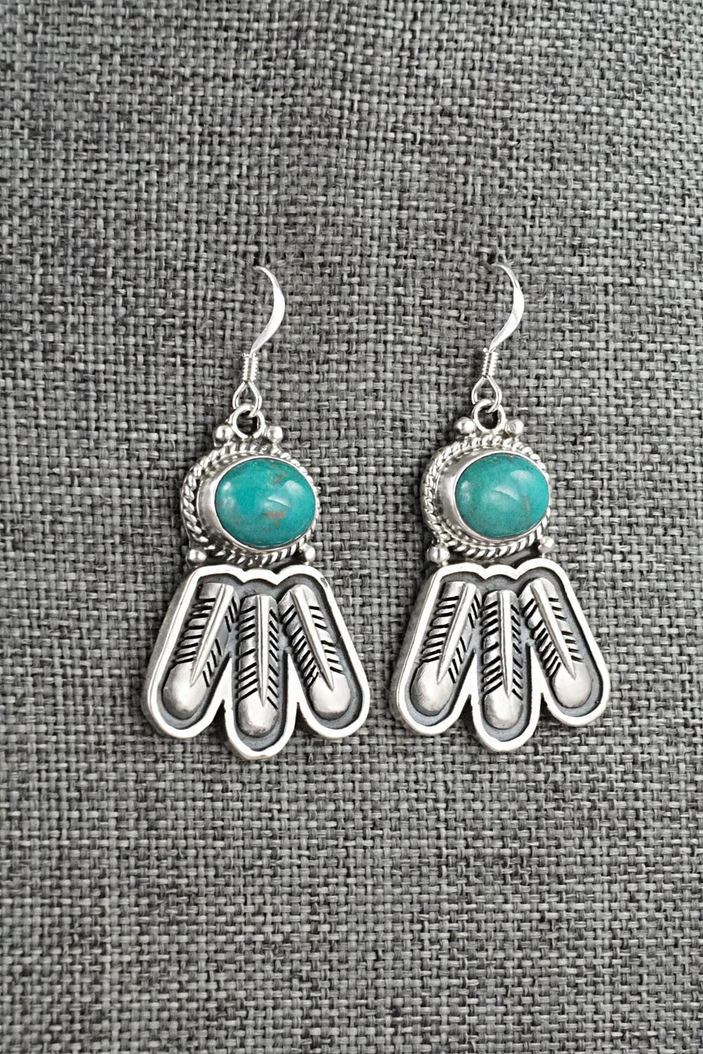 Turquoise & Sterling Silver Earrings - Sharon McCarthy