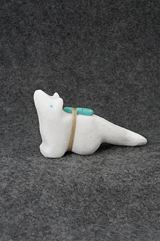 Wolf Zuni Fetish Carving - Herbert Halate