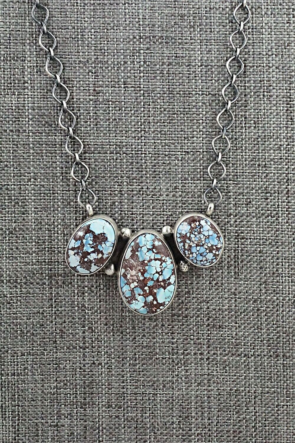 Turquoise & Sterling Silver Necklace - Darrin Livingston