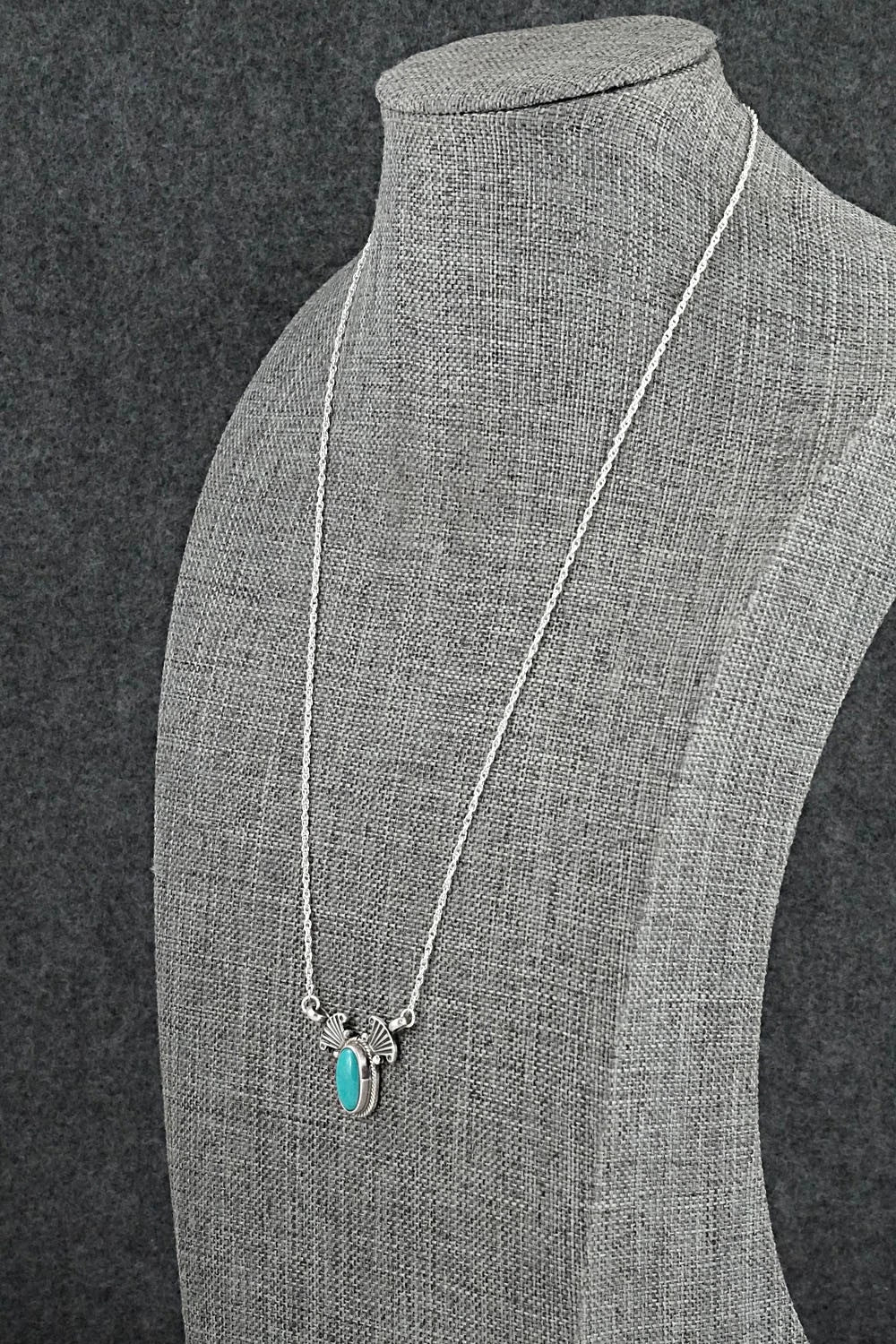 Turquoise & Sterling Silver Necklace - Verley Betone