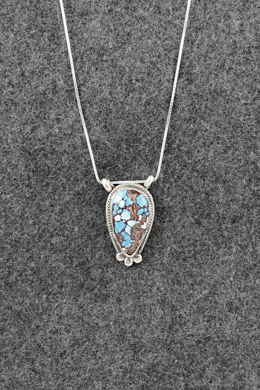 Turquoise & Sterling Silver Necklace - Sharon McCarthy