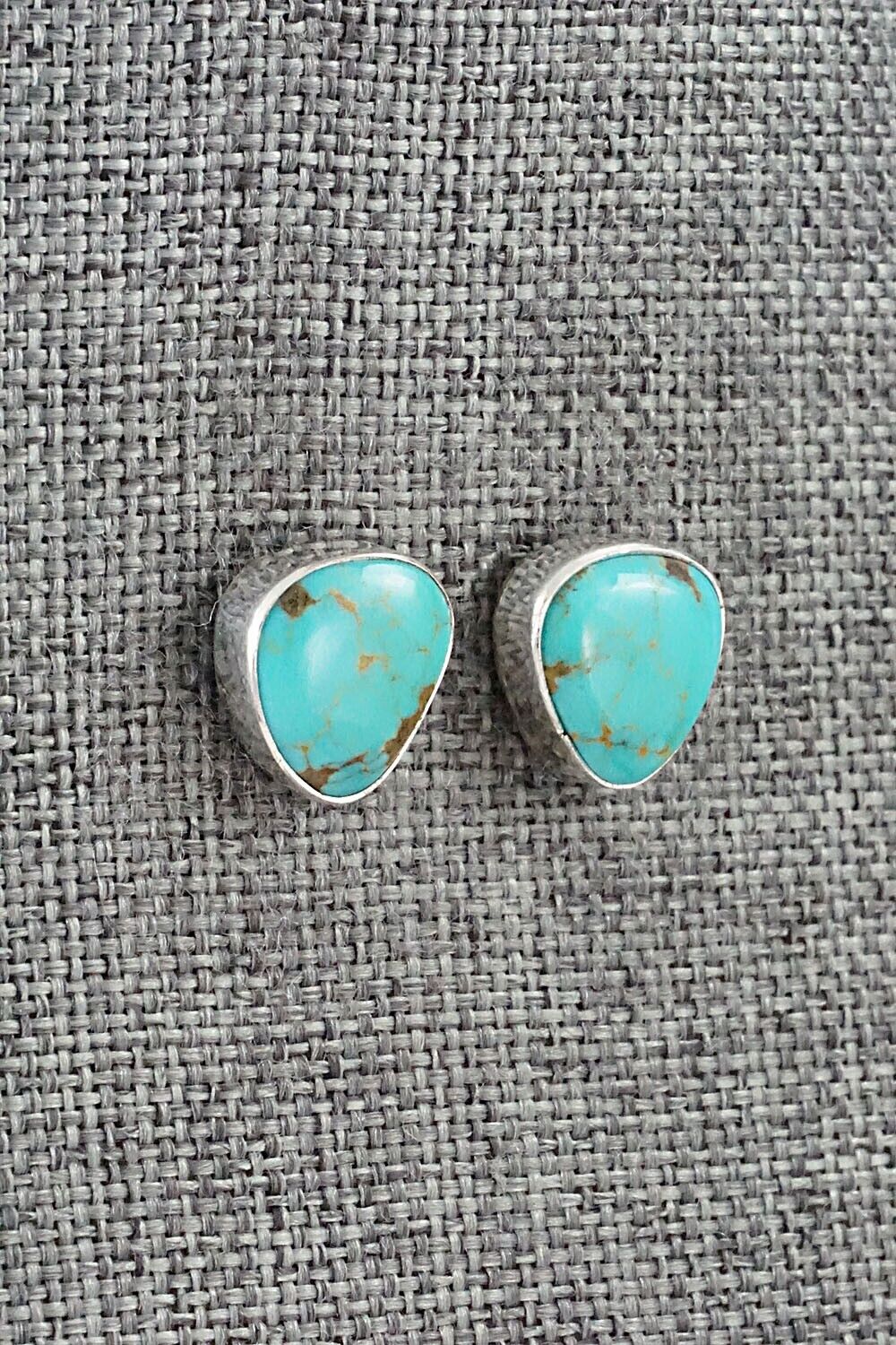 Turquoise & Sterling Silver Earrings - Marco Begaye