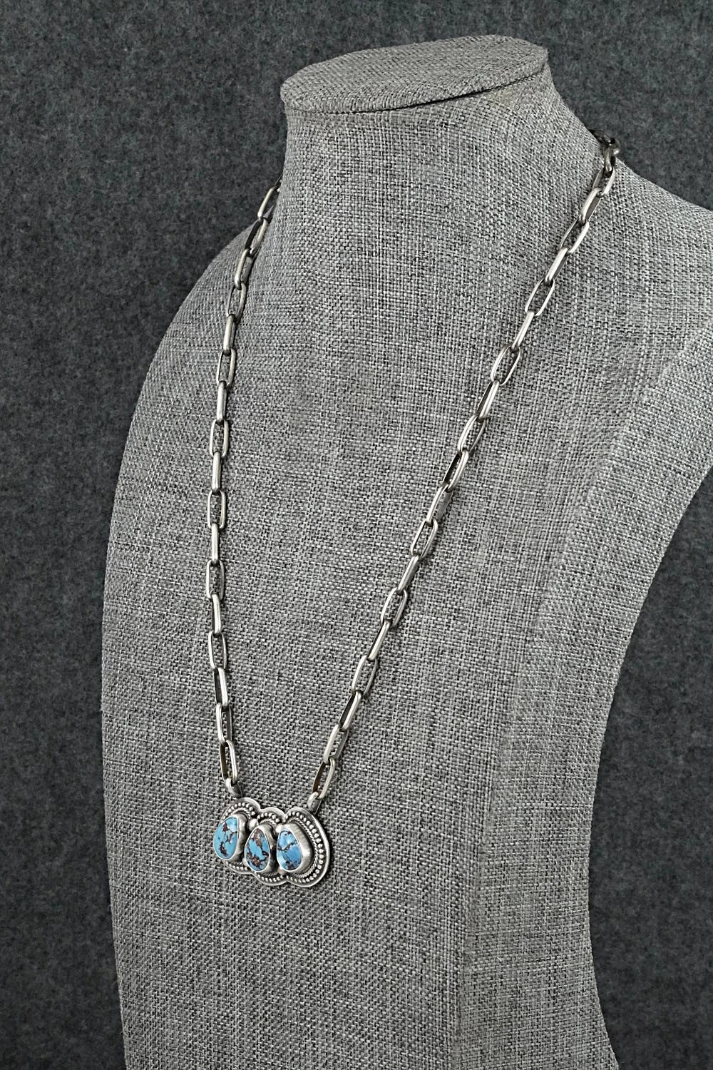 Turquoise & Sterling Silver Necklace - Kathleen Livingston