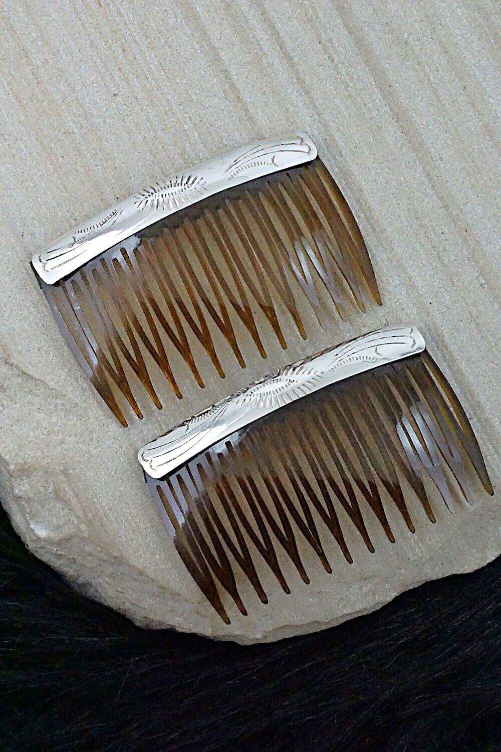 Sterling Silver Hair Combs - Randall Dalgai