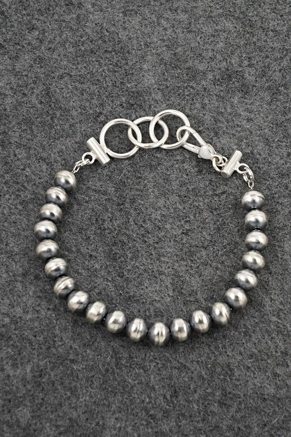 Navajo Pearl Sterling Silver Bracelet - Bryannen Halwood
