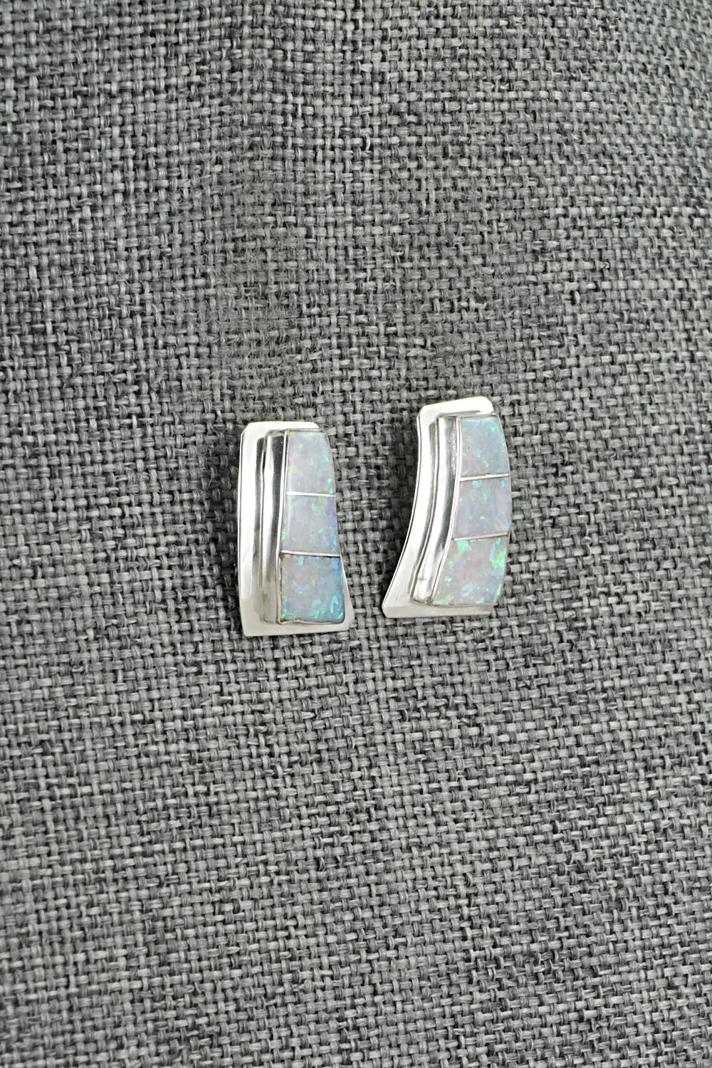 Opalite & Sterling Silver Earrings - Nathaniel Johnson