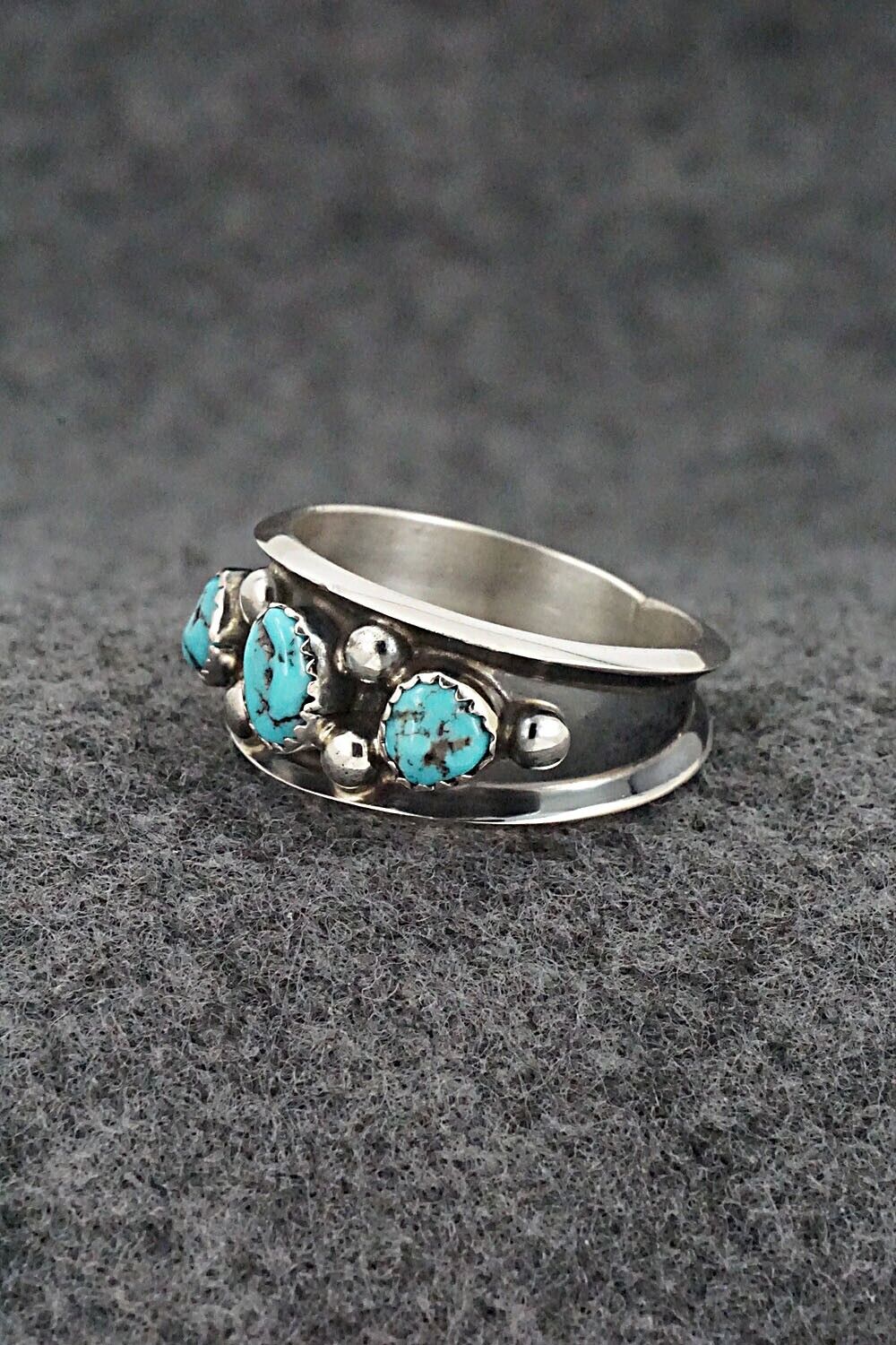Turquoise & Sterling Silver Ring - Paul Largo - Size 8.5