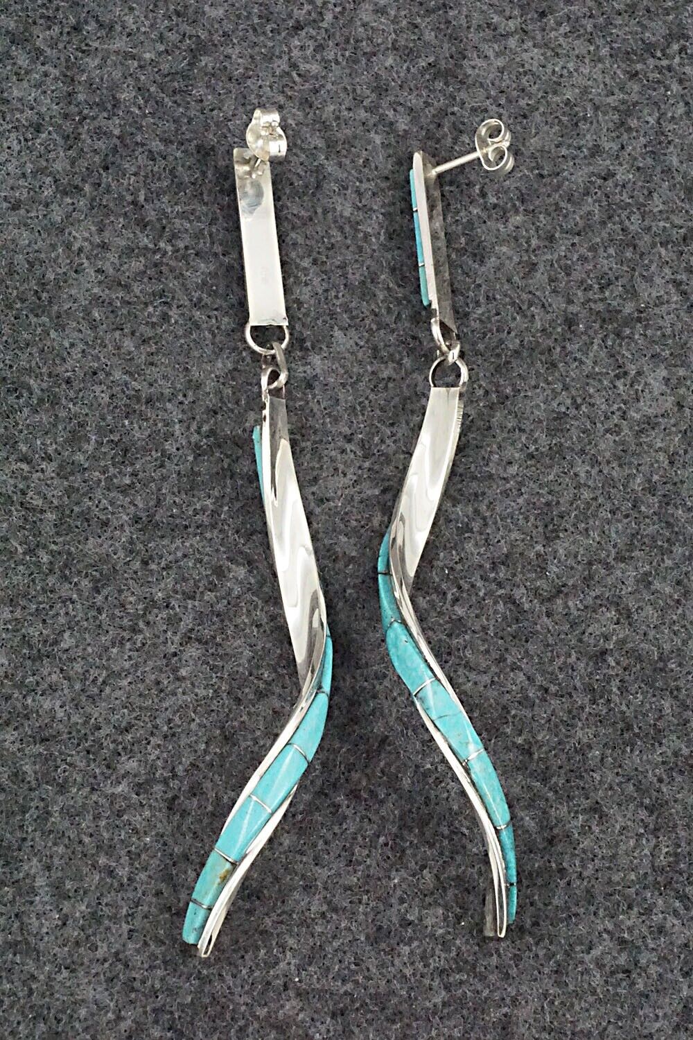 Turquoise & Sterling Silver Earrings - Gloria Waseta