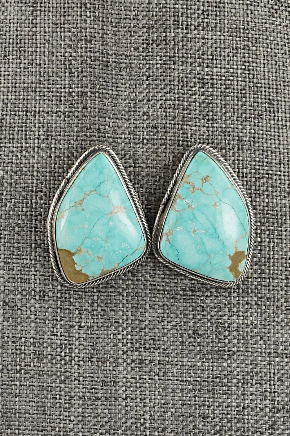 Turquoise & Sterling Silver Necklace and Earrings Set - Paul Livingston