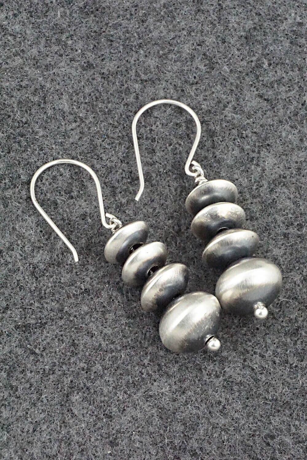 Sterling Silver Navajo Pearl Earrings - Bryannen Halwood