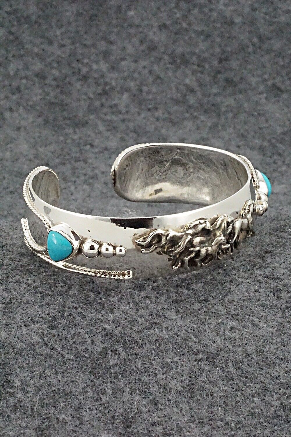 Turquoise & Sterling Silver Bracelet - Bobby Platero