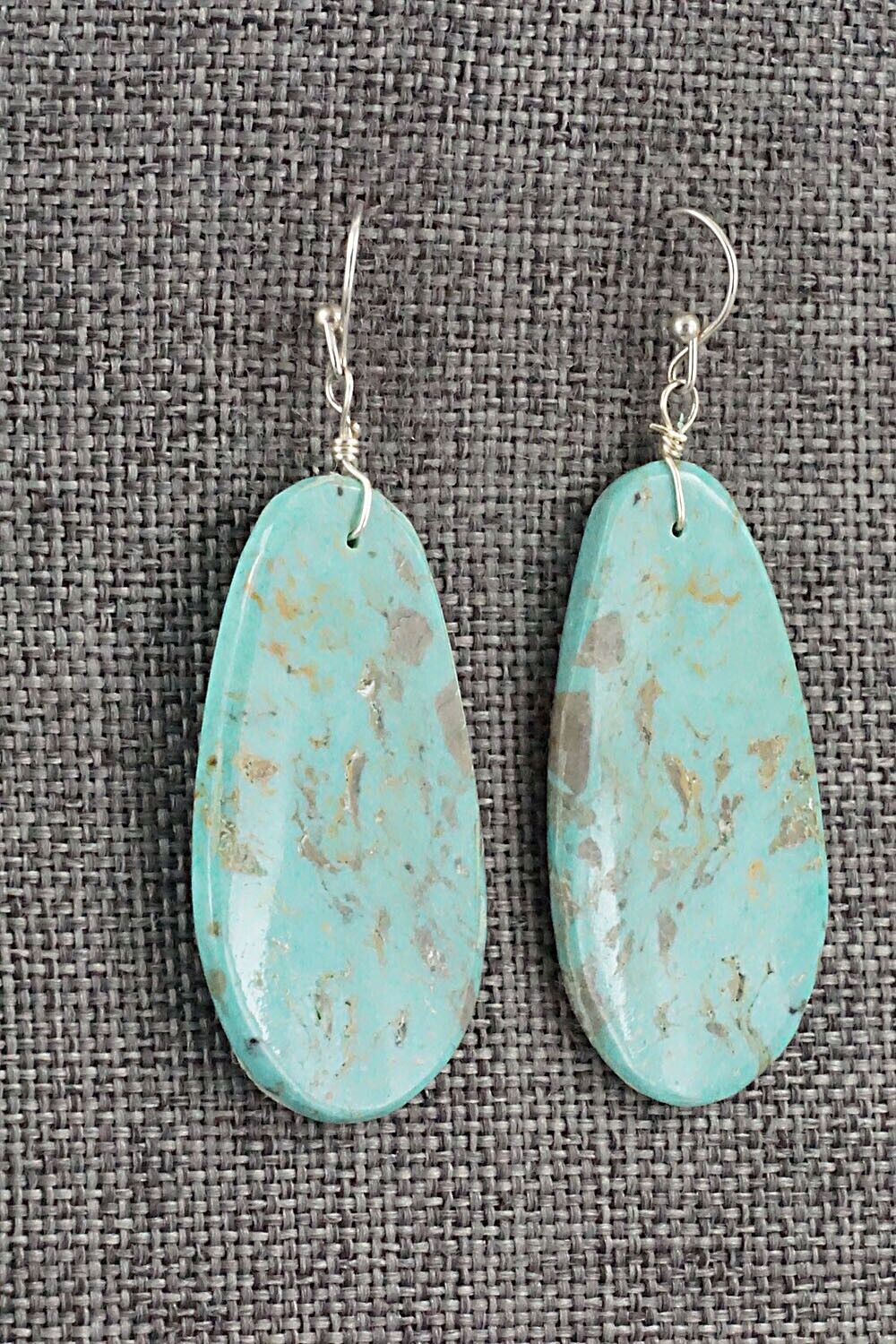 Turquoise & Sterling Silver Earrings - Joe Garcia