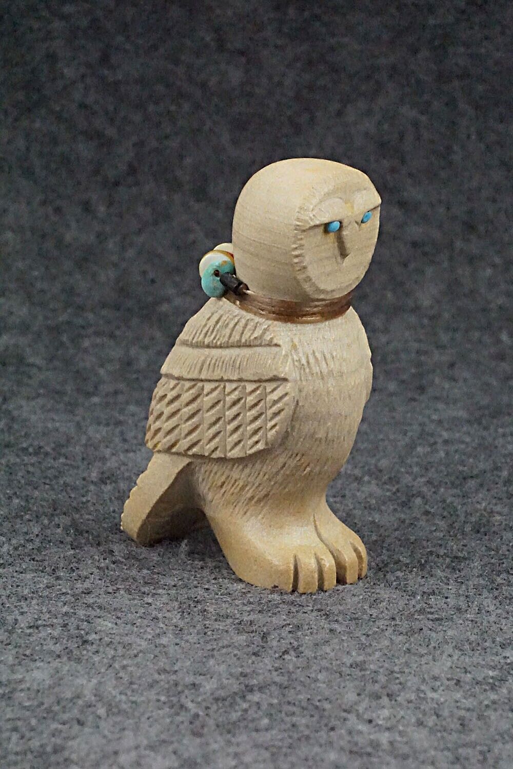 Barn Owl Zuni Fetish Carving - Douglas Martza