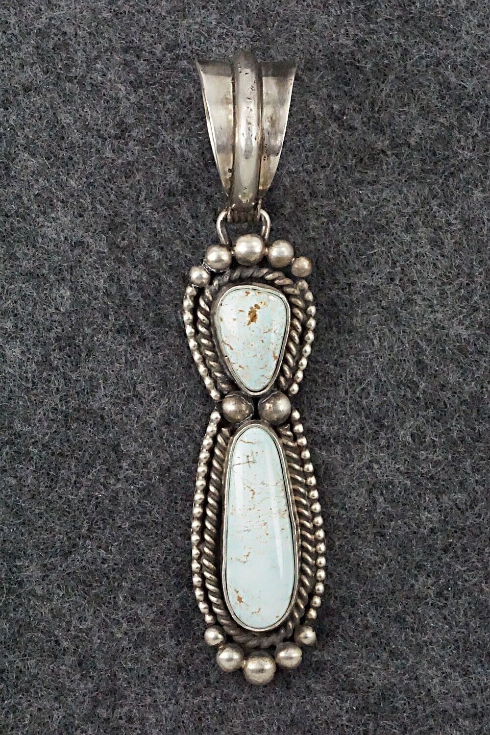 Turquoise & Sterling Silver Pendant - Rosita Calladitto